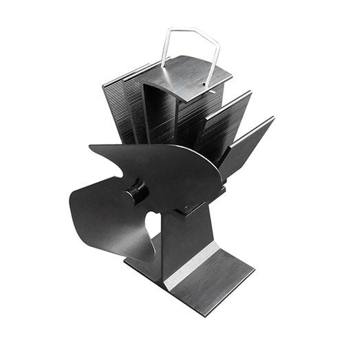 twin blade heat powered stove fan